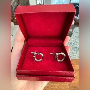 FERRAGAMO signature style cufflinks, new with box
